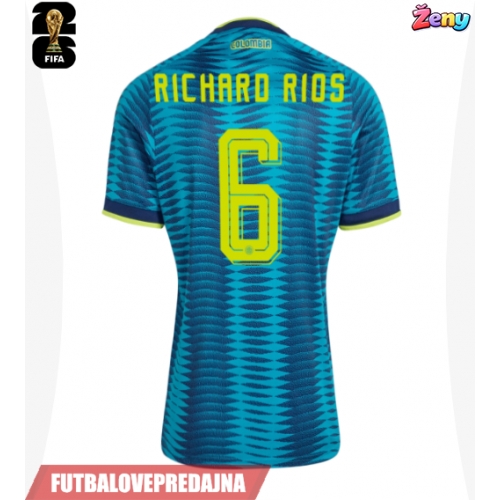 Lacne Ženy Futbalové dres Kolumbia Richard Rios #6 MS 2026 Krátky Rukáv - Preč